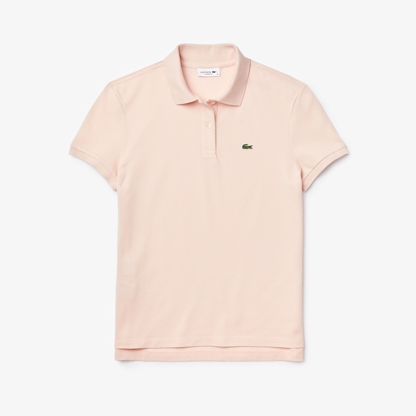 Camisa Polo Luz Rosa Feminino Lacoste Classic Fit Soft Cotton Petit Piqué UB3-52475J6