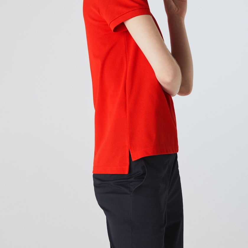 Camisa Polo Vermelhas Feminino Lacoste Classic Fit Soft Cotton Petit Piqué CZ0-32123G0