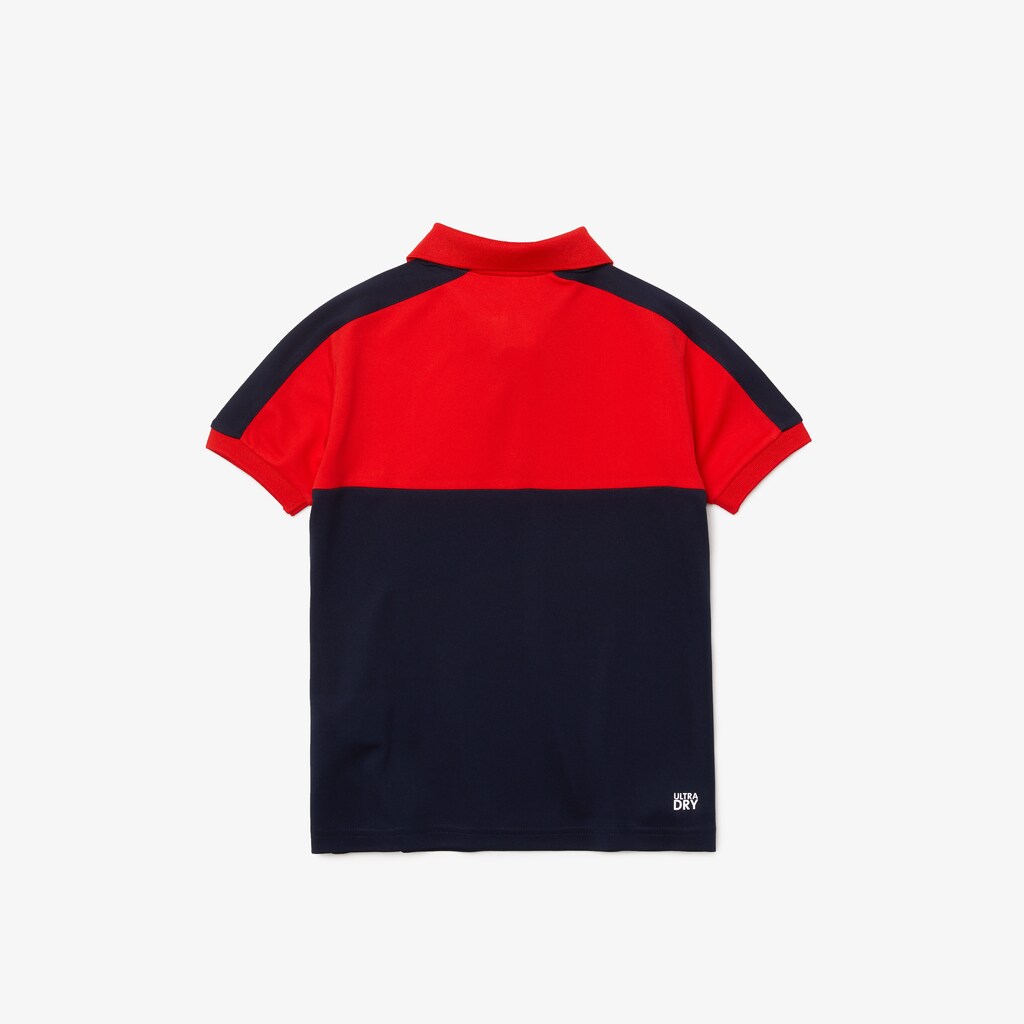 Camisa Polo Vermelhas Azul Marinho Azuis Criança Lacoste Colorblock Breathable Piqué IN1-22122Q4