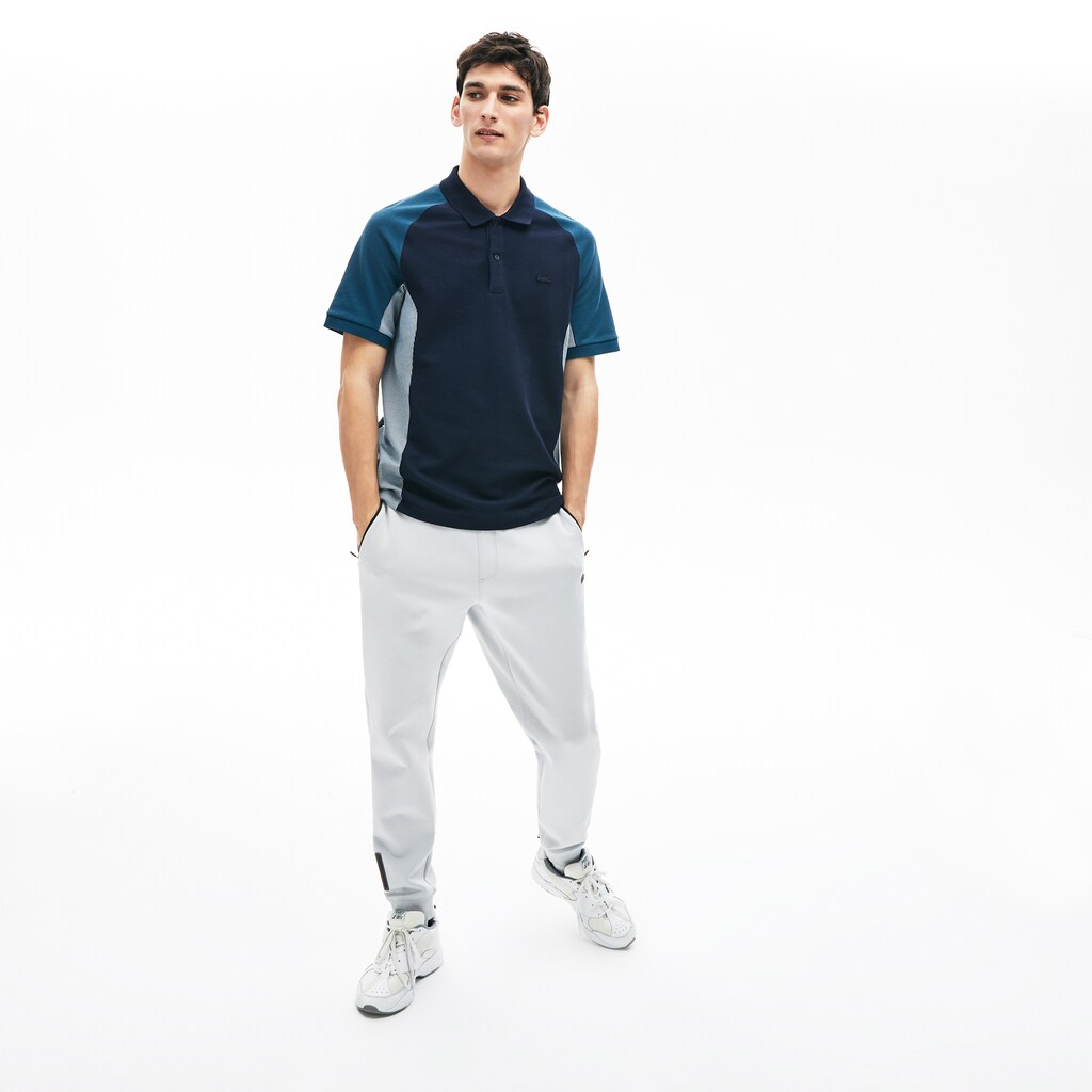 Camisa Polo Azul Marinho Azuis Cinzentas Azul Marinho Azuis Masculino Lacoste Colorblock Piqué FF1-22762U0