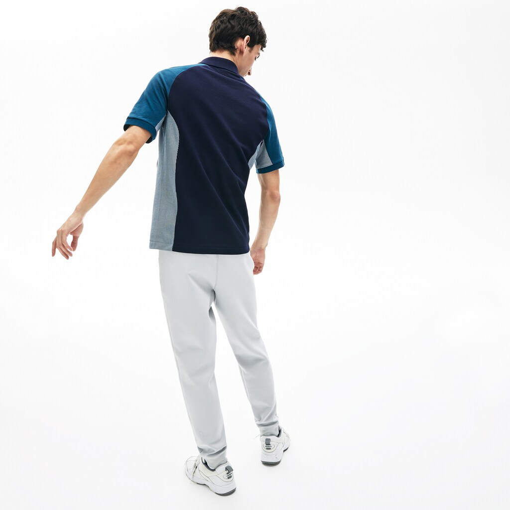 Camisa Polo Azul Marinho Azuis Cinzentas Azul Marinho Azuis Masculino Lacoste Colorblock Piqué FF1-22762U0