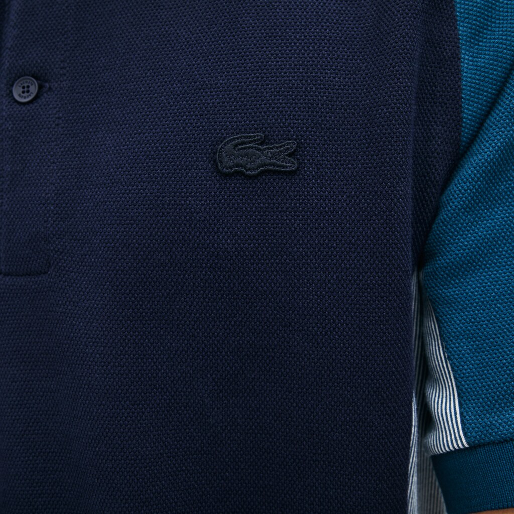 Camisa Polo Azul Marinho Azuis Cinzentas Azul Marinho Azuis Masculino Lacoste Colorblock Piqué FF1-22762U0