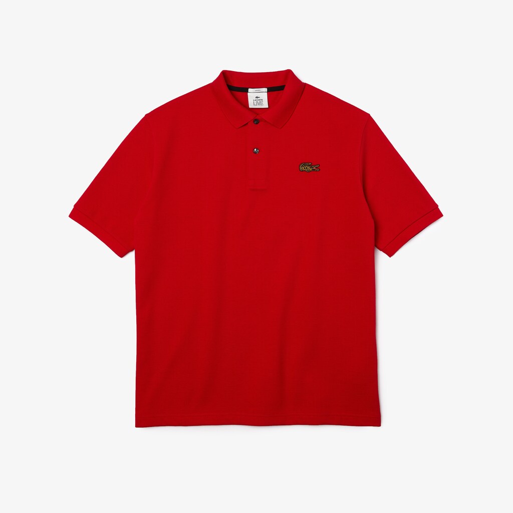 Camisa Polo Vermelhas Masculino Lacoste LIVE Loose Fit Cotton Piqué EC5-91039N4