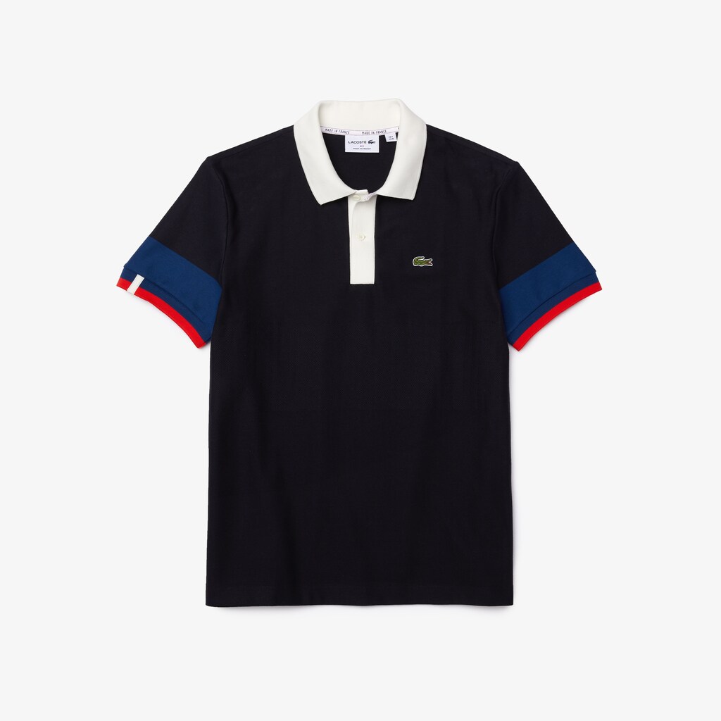 Camisa Polo Azul Marinho Azuis Azuis Branco Vermelhas Masculino Lacoste Made in France Regular Fit Organic Cotton CB2-81658K3