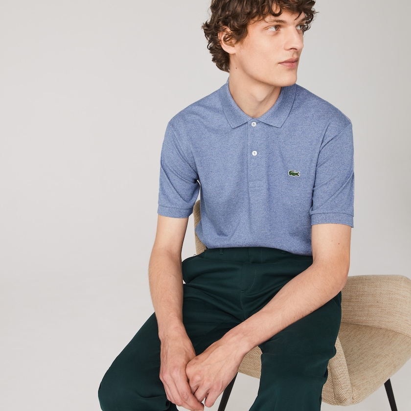 Camisa Polo Azuis Masculino Lacoste Marl Fabric L.12.12 QD8-93999R9