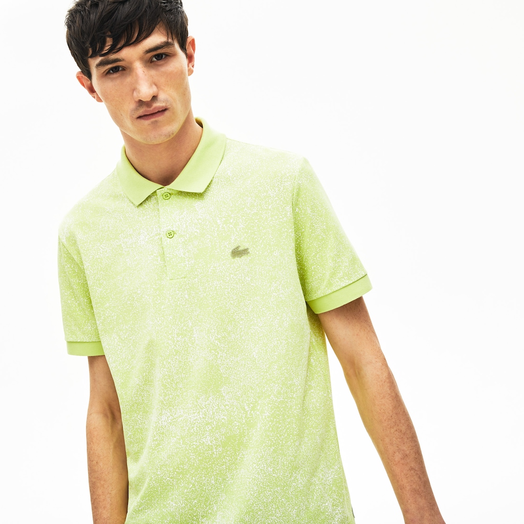 Camisa Polo Amarelas Masculino Lacoste Motion Premium Piqué CQ0-34823X7