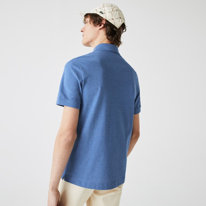 Camisa Polo Azuis Masculino Lacoste Regular Fit Paris YQ3-84808F8