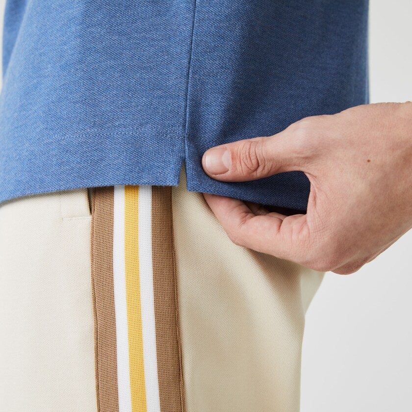 Camisa Polo Azuis Masculino Lacoste Regular Fit Paris YQ3-84808F8