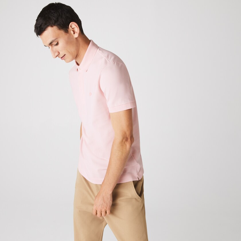 Camisa Polo Luz Rosa Masculino Lacoste Regular Fit Paris KL9-17331G0