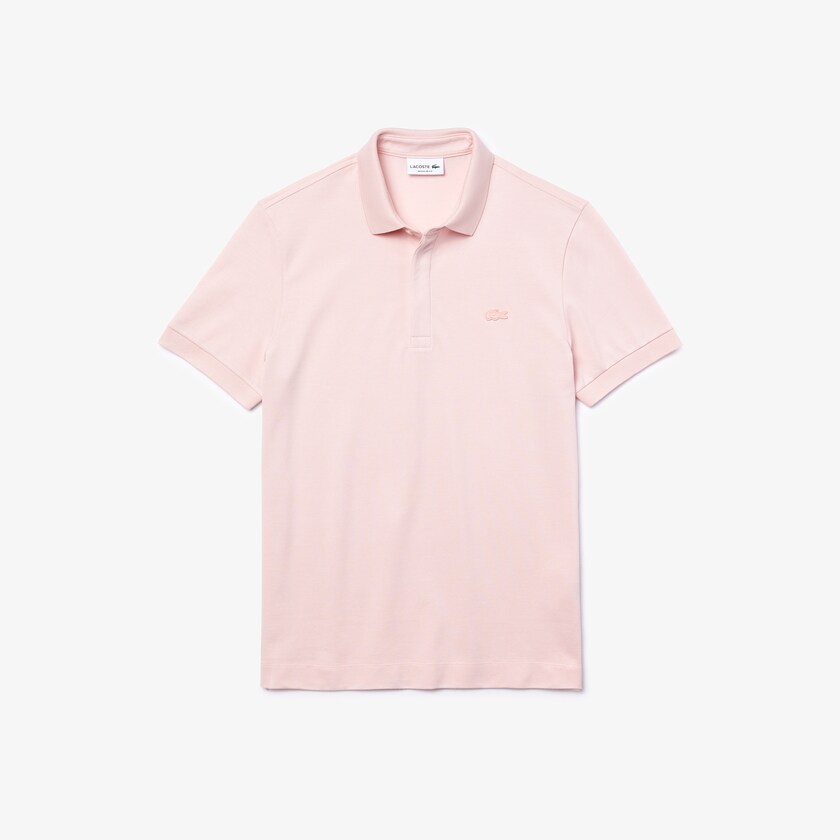 Camisa Polo Luz Rosa Masculino Lacoste Regular Fit Paris KL9-17331G0