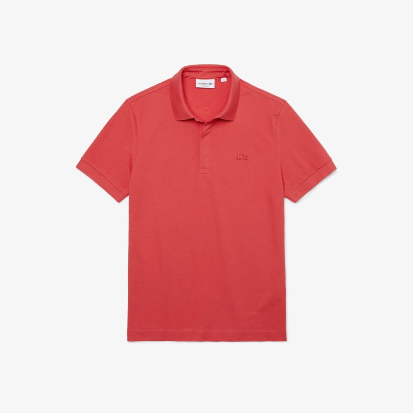 Camisa Polo Vermelhas Masculino Lacoste Regular Fit Paris OW6-22652O1