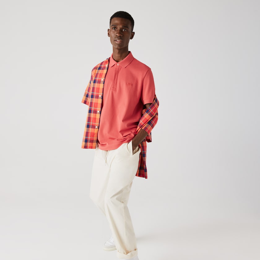 Camisa Polo Vermelhas Masculino Lacoste Regular Fit Paris OW6-22652O1