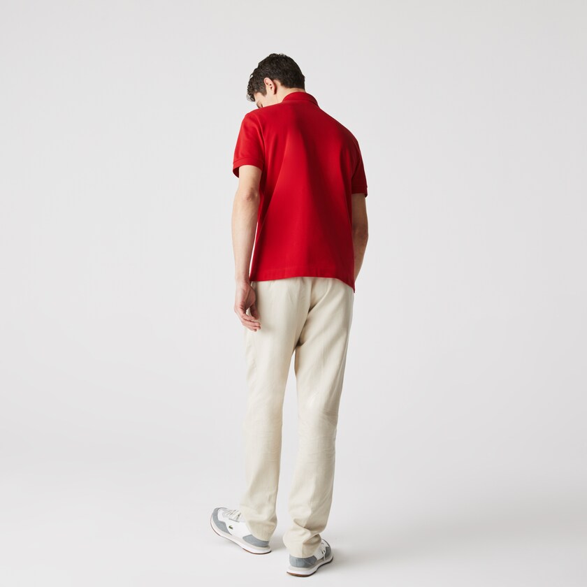 Camisa Polo Vermelhas Masculino Lacoste Regular Fit Paris LO9-59025O1