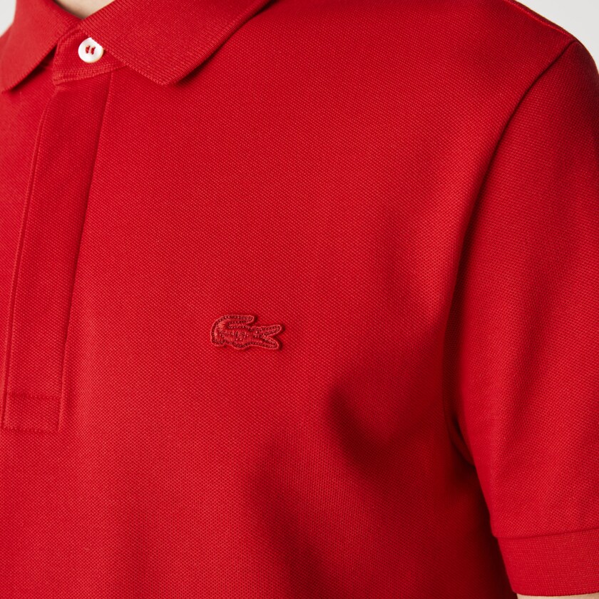 Camisa Polo Vermelhas Masculino Lacoste Regular Fit Paris LO9-59025O1