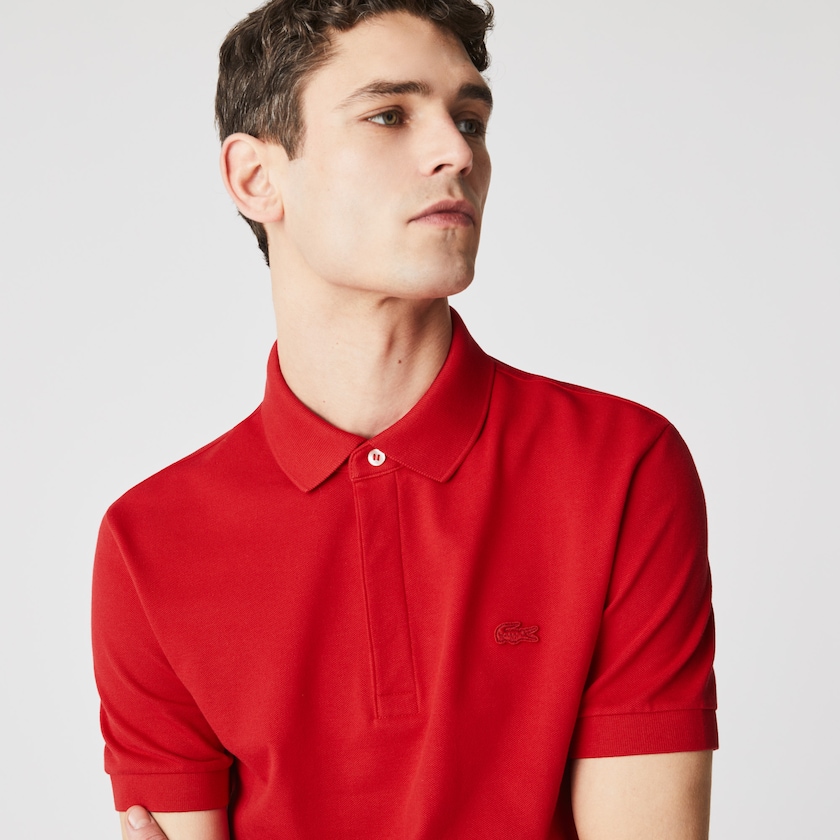 Camisa Polo Vermelhas Masculino Lacoste Regular Fit Paris LO9-59025O1