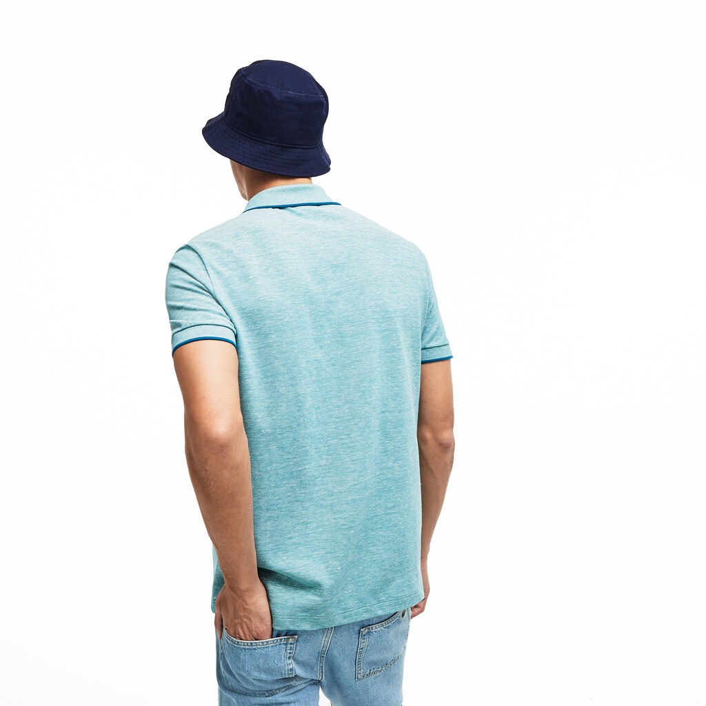 Camisa Polo Azuis Masculino Lacoste Regular Fit Piqué UX7-61926G0