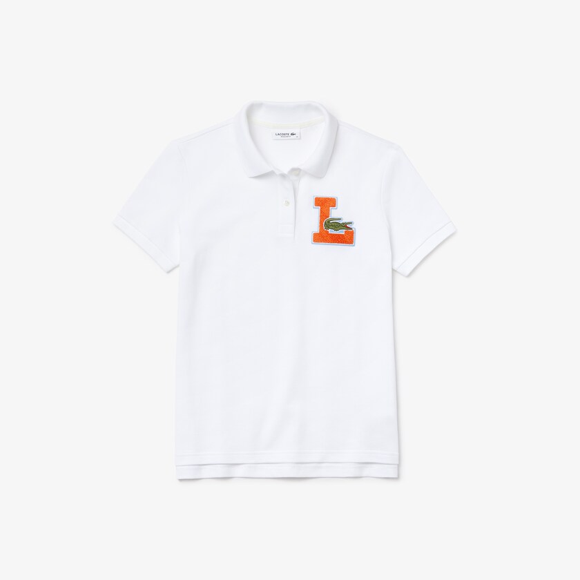 Camisa Polo Branco Feminino Lacoste Regular Fit Soft Cotton Piqué KP8-85928P0