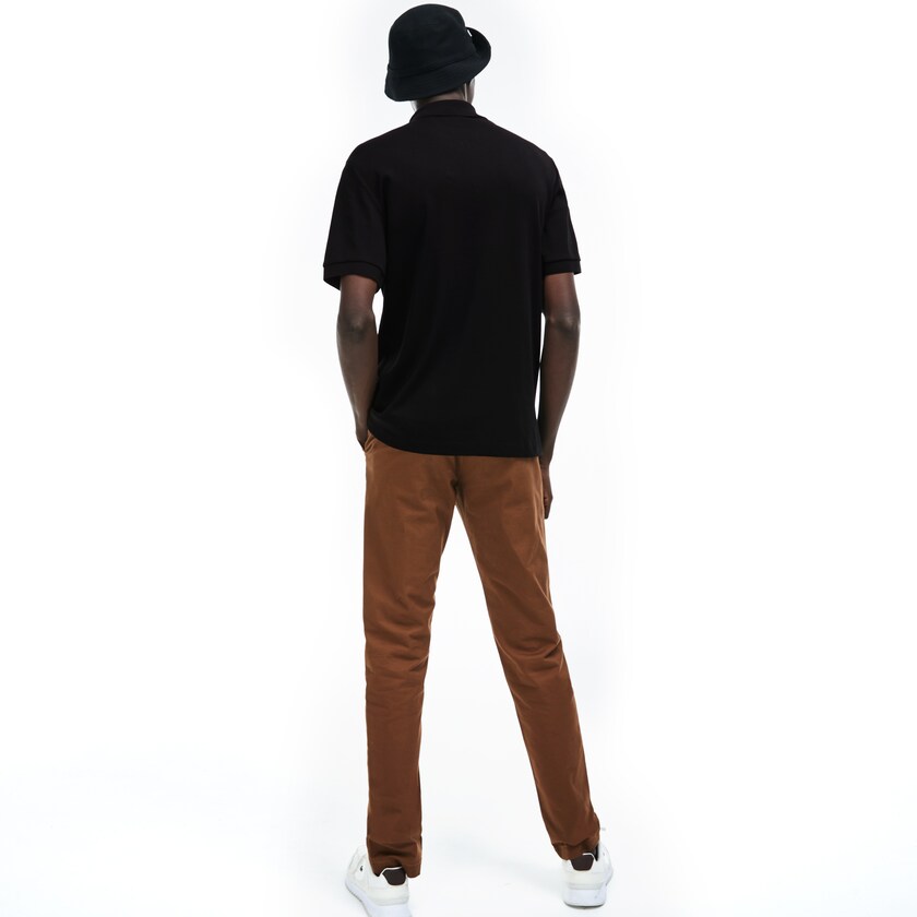 Camisa Polo Pretas Masculino Lacoste Regular Fit Soft Cotton UC5-01680E7