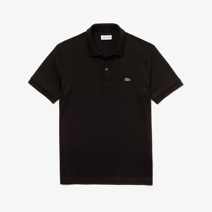 Camisa Polo Pretas Masculino Lacoste Regular Fit Soft Cotton UC5-01680E7