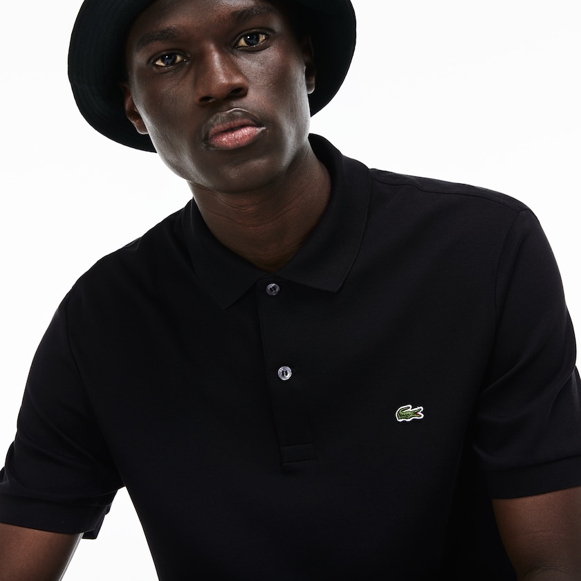 Camisa Polo Pretas Masculino Lacoste Regular Fit Soft Cotton UC5-01680E7