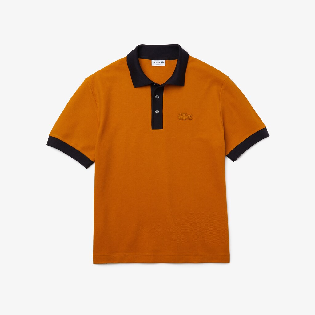 Camisa Polo Azuis Azul Marinho Azuis Masculino Lacoste Relaxed Fit Textured Cotton Piqué CU8-78047C3