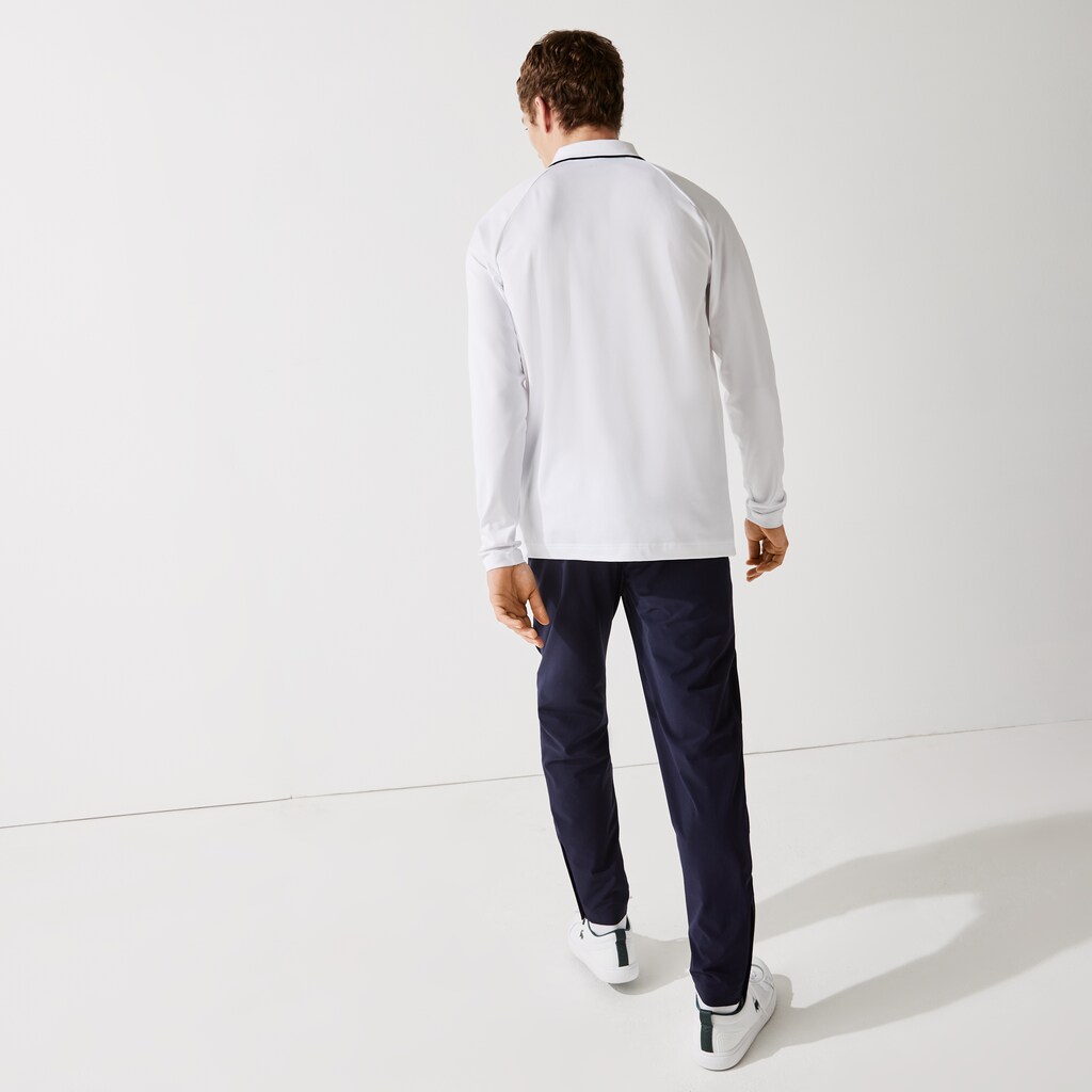 Camisa Polo Branco Azul Marinho Azuis Masculino Lacoste SPORT Breathable Golf DB9-38563S8