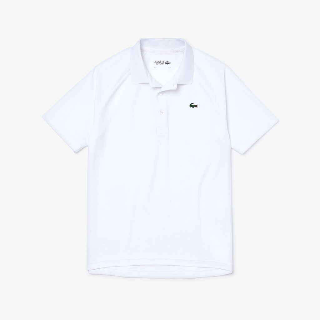 Camisa Polo Branco Masculino Lacoste SPORT Breathable Run-Resistant Interlock YU4-49554G0