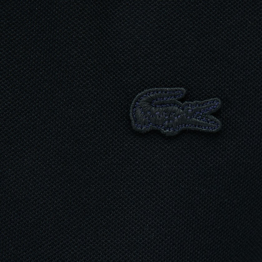 Camisa Polo Pretas Feminino Lacoste Slim Fit Stretch Mini Piqué MG1-65896K9