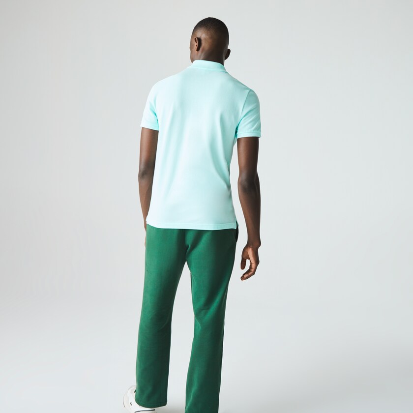 Camisa Polo Turquesa Masculino Lacoste Slim Fit in Petit Piqué JL3-95699F5