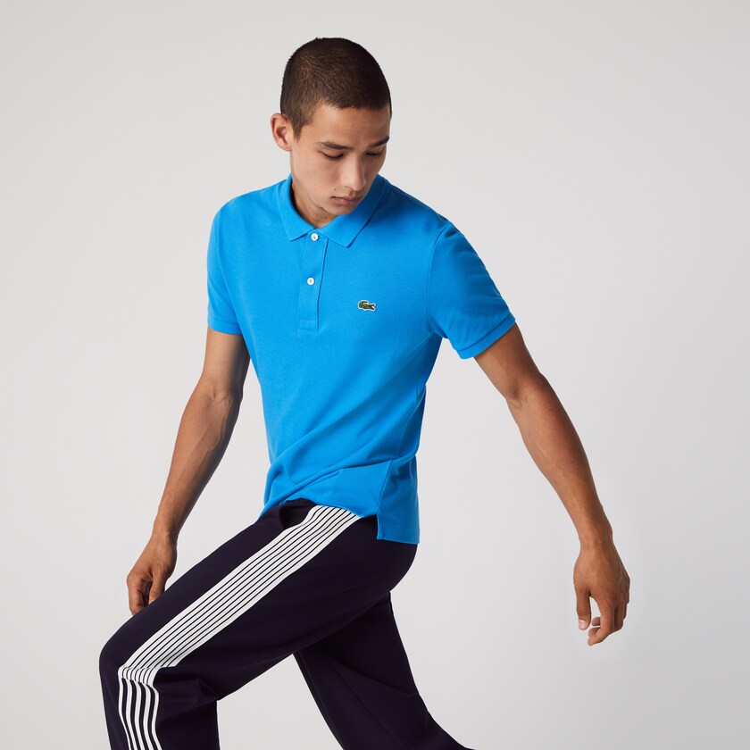 Camisa Polo Azuis Masculino Lacoste Slim Fit in Petit Piqué ZV1-26942C0