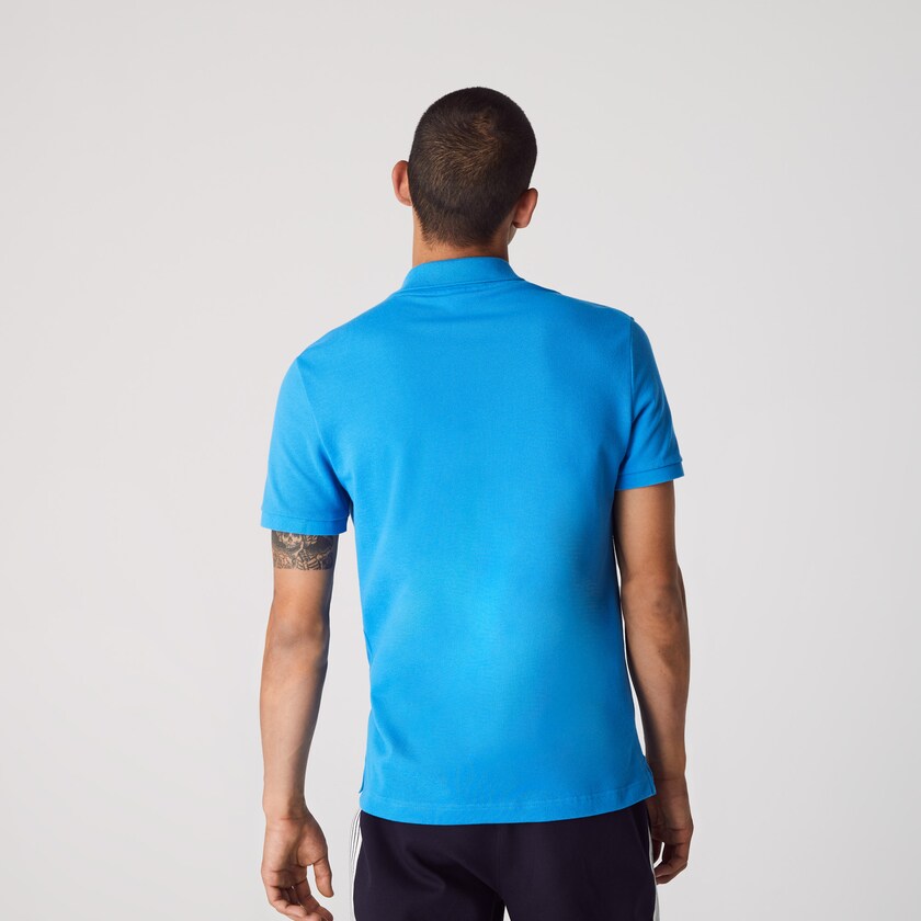 Camisa Polo Azuis Masculino Lacoste Slim Fit in Petit Piqué ZV1-26942C0