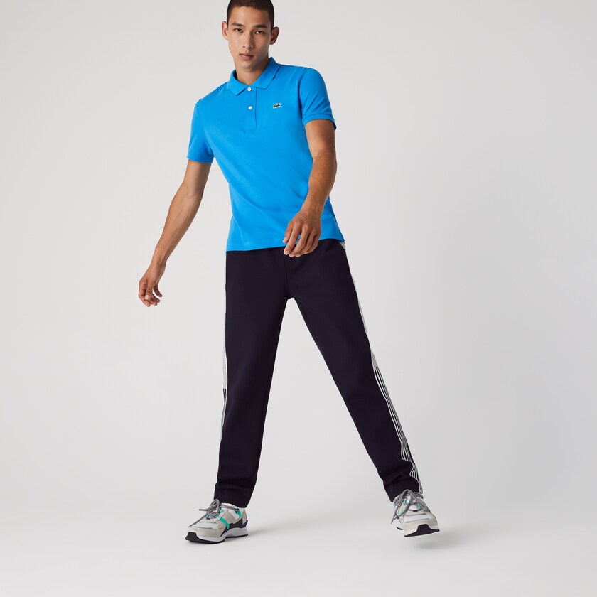 Camisa Polo Azuis Masculino Lacoste Slim Fit in Petit Piqué ZV1-26942C0