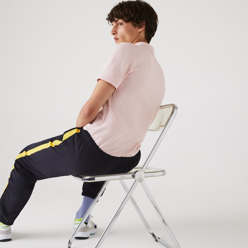 Camisa Polo Luz Rosa Masculino Lacoste Slim Fit in Petit Piqué HD7-63086J5