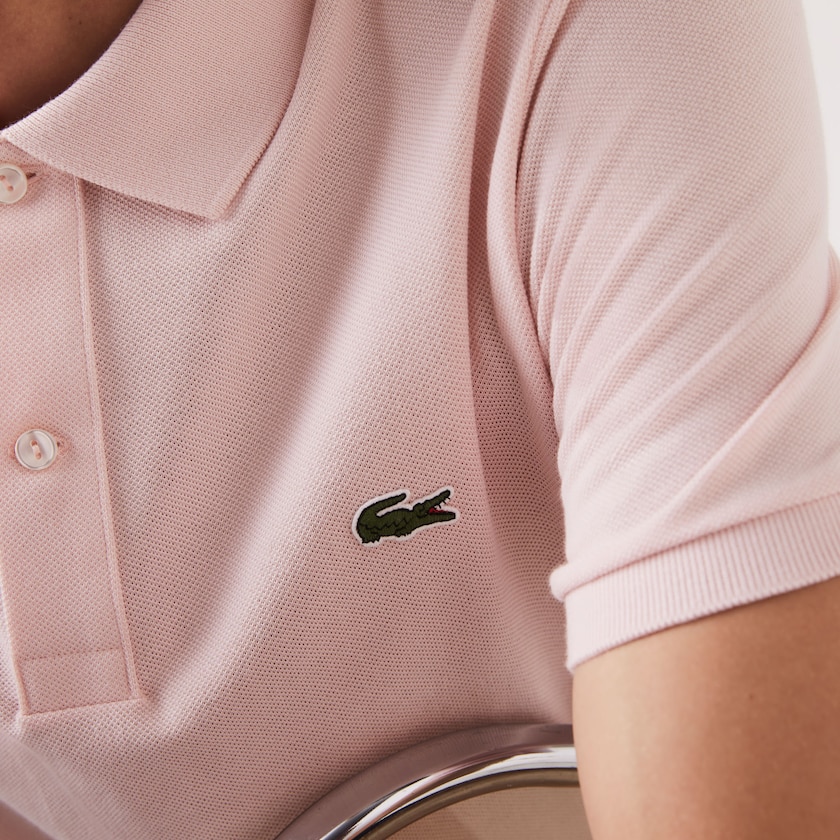 Camisa Polo Luz Rosa Masculino Lacoste Slim Fit in Petit Piqué HD7-63086J5