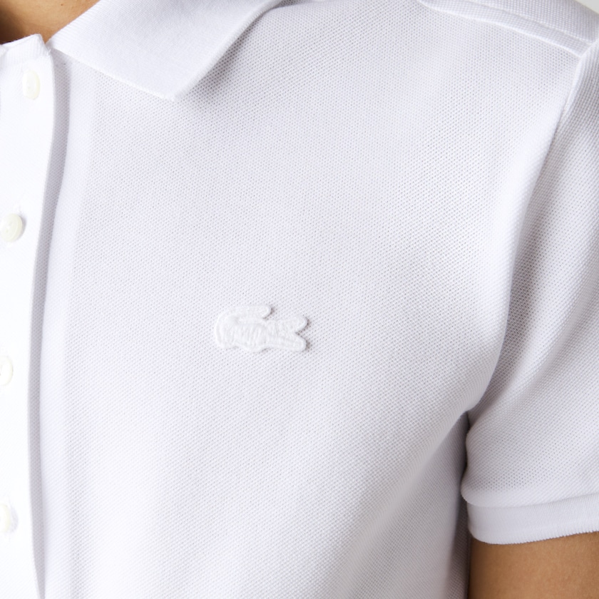 Camisa Polo Branco Feminino Lacoste Stretch Cotton Piqué FX4-39343H0