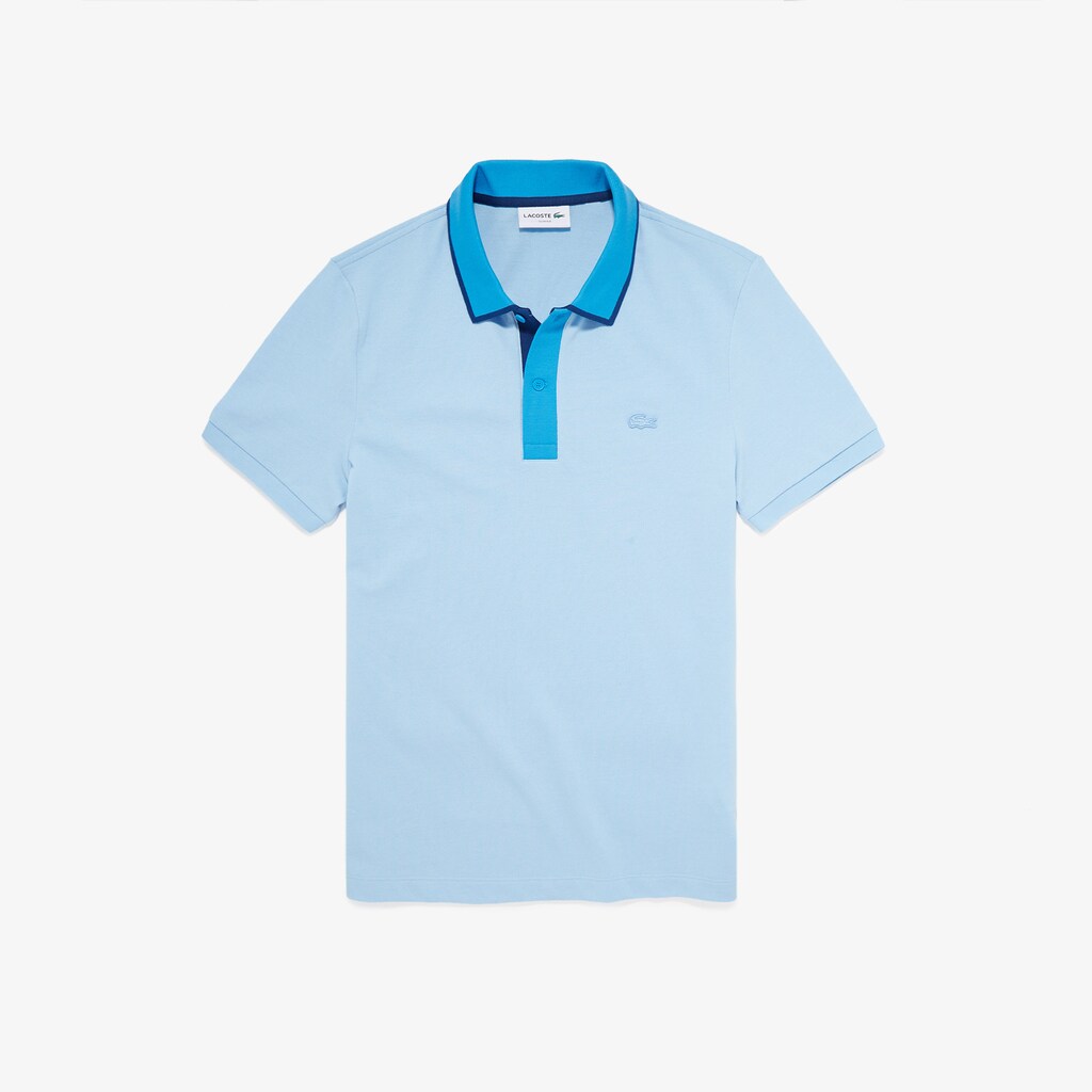 Camisa Polo Turquesa Amarelas Roxo Rosa Masculino Lacoste Two-Tone Collared VE8-67496V7
