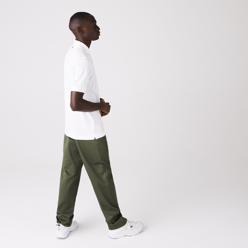 Camisa Polo Branco Masculino Lacoste & The Everglades Foundation Co-Branded CF3-34523N3