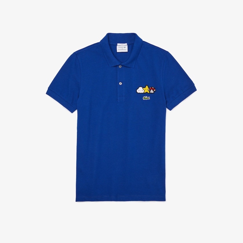 Camisa Polo Azuis Feminino Lacoste x FriendsWithYou Design Classic Fit UP1-09230O3