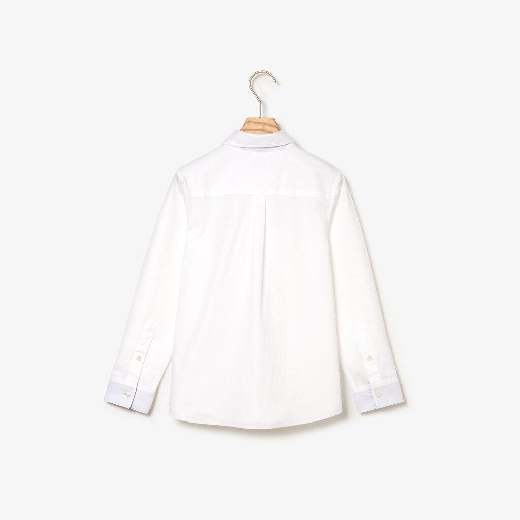 Camisas Branco Criança Lacoste Button-Down Oxford SV0-36213X4