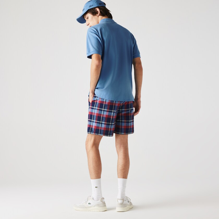 Camisas Azuis Masculino Lacoste Classic Fit L.12.12 Polo CS7-65906L6