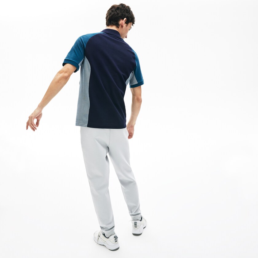Camisas Azul Marinho Azuis Cinzentas Azul Marinho Azuis Masculino Lacoste Colorblock Piqué Polo IZ2-37673L8