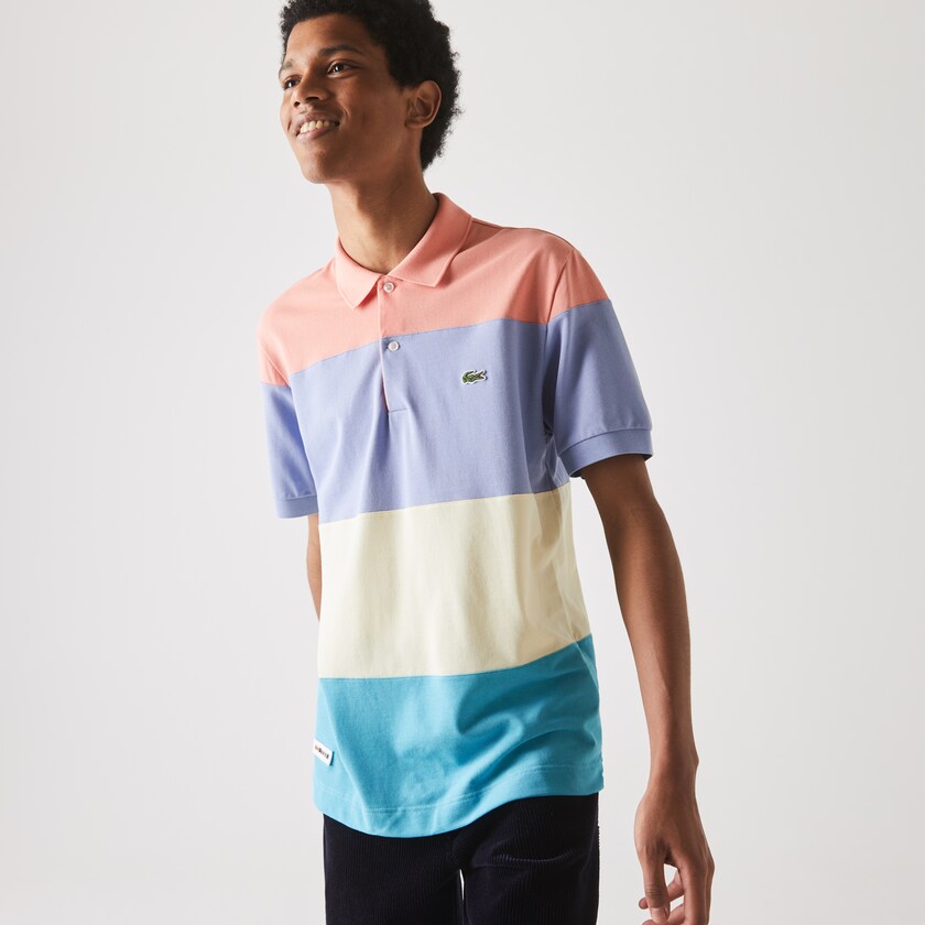 Camisas Turquesa Amarelas Roxo Rosa Masculino Lacoste Fresh And Light Cotton Piqué Classic Fit Polo ZI3-90819A4