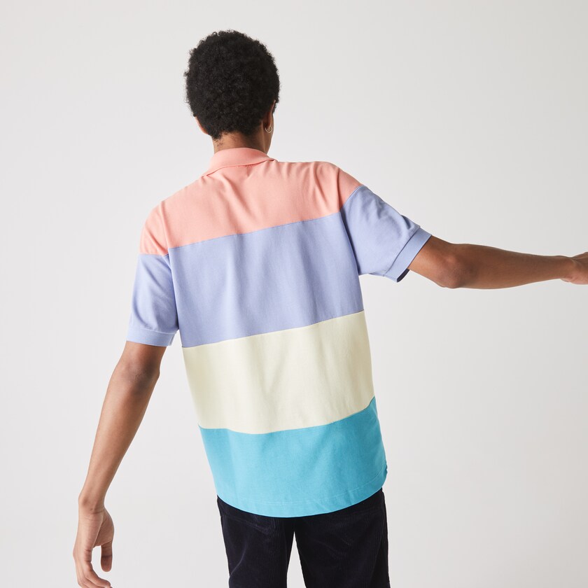 Camisas Turquesa Amarelas Roxo Rosa Masculino Lacoste Fresh And Light Cotton Piqué Classic Fit Polo ZI3-90819A4