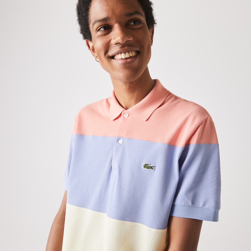 Camisas Turquesa Amarelas Roxo Rosa Masculino Lacoste Fresh And Light Cotton Piqué Classic Fit Polo ZI3-90819A4
