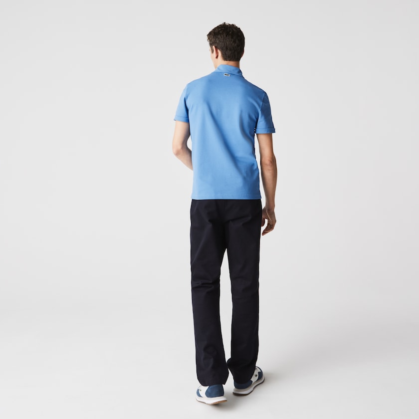 Camisas Azuis Azul Marinho Azuis Masculino Lacoste Heritage Slim Fit Stretch Cotton Piqué Polo RR2-37053P7