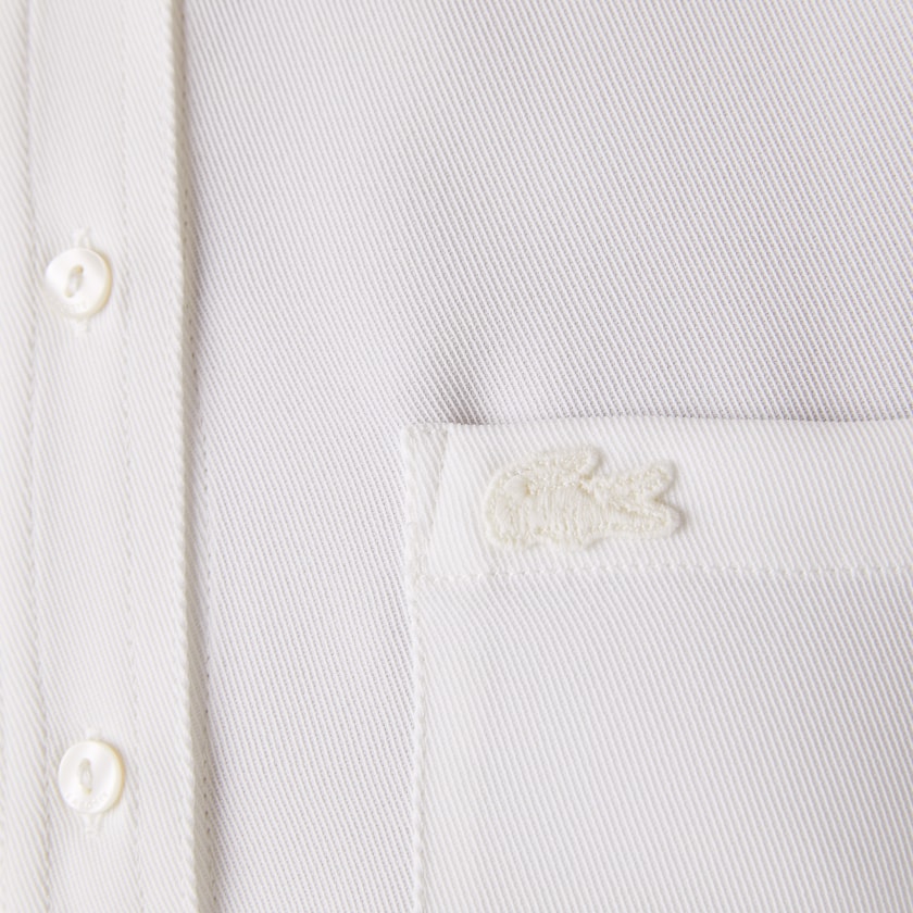 Camisas Branco Feminino Lacoste Regular Fit Flowy YD5-87948O3