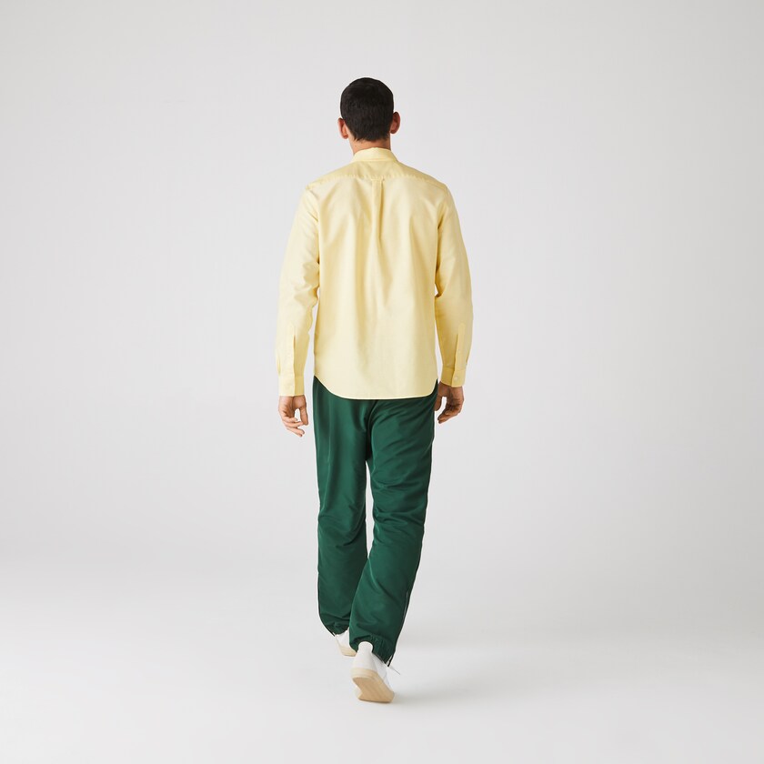 Camisas Amarelas Masculino Lacoste Regular Fit Oxford Cotton MB3-99269E6