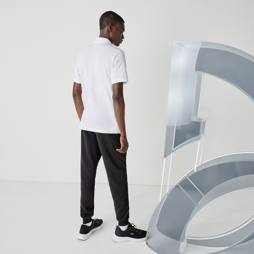 Camisas Branco Azul Marinho Azuis Masculino Lacoste SPORT Collab Youssef SY Cotton Piqué Polo QA2-30583Z0