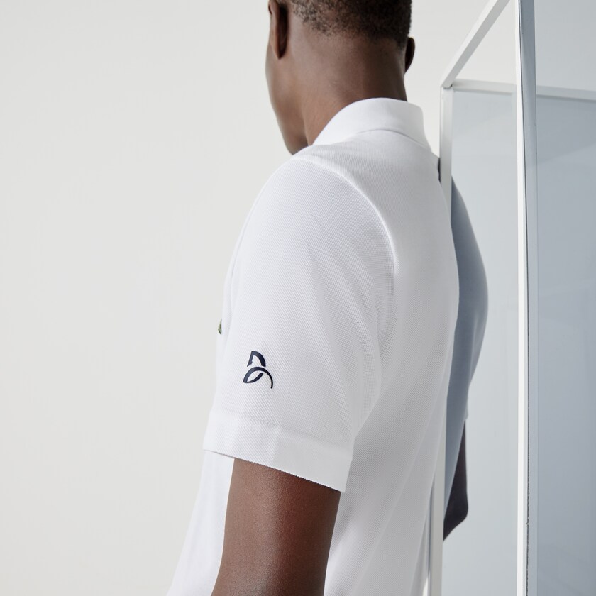 Camisas Branco Azul Marinho Azuis Masculino Lacoste SPORT Collab Youssef SY Cotton Piqué Polo QA2-30583Z0
