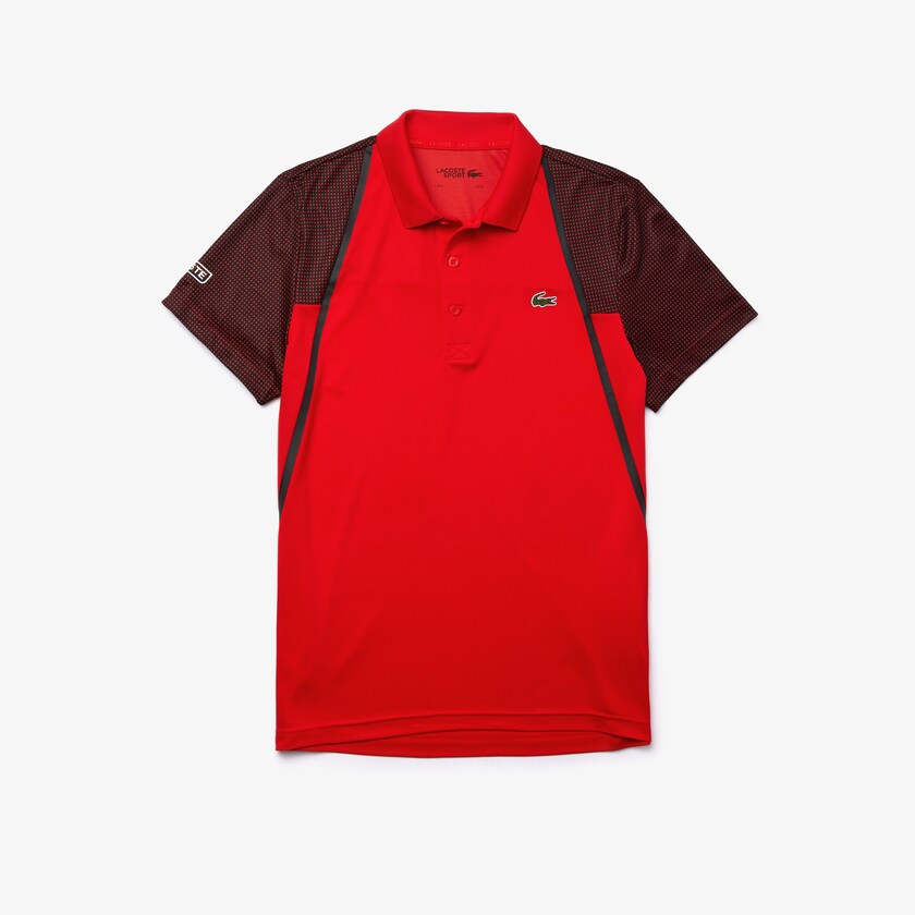 Camisas Vermelhas Branco Pretas Masculino Lacoste SPORT Mesh Sleeved Breathable Tennis Polo VL3-28952V3